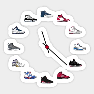 Jordan Sneaker Clock Sticker